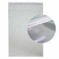Przybliżenie na przezroczysty materiał woreczka celofanowego