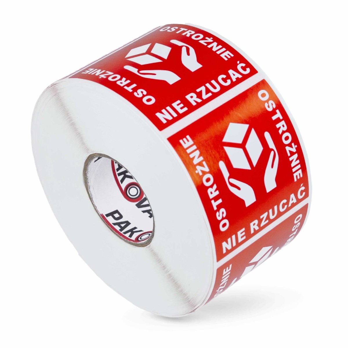 ETYKIETY NADRUK Pakova NIE RZUCAĆ PACZKA 1000szt