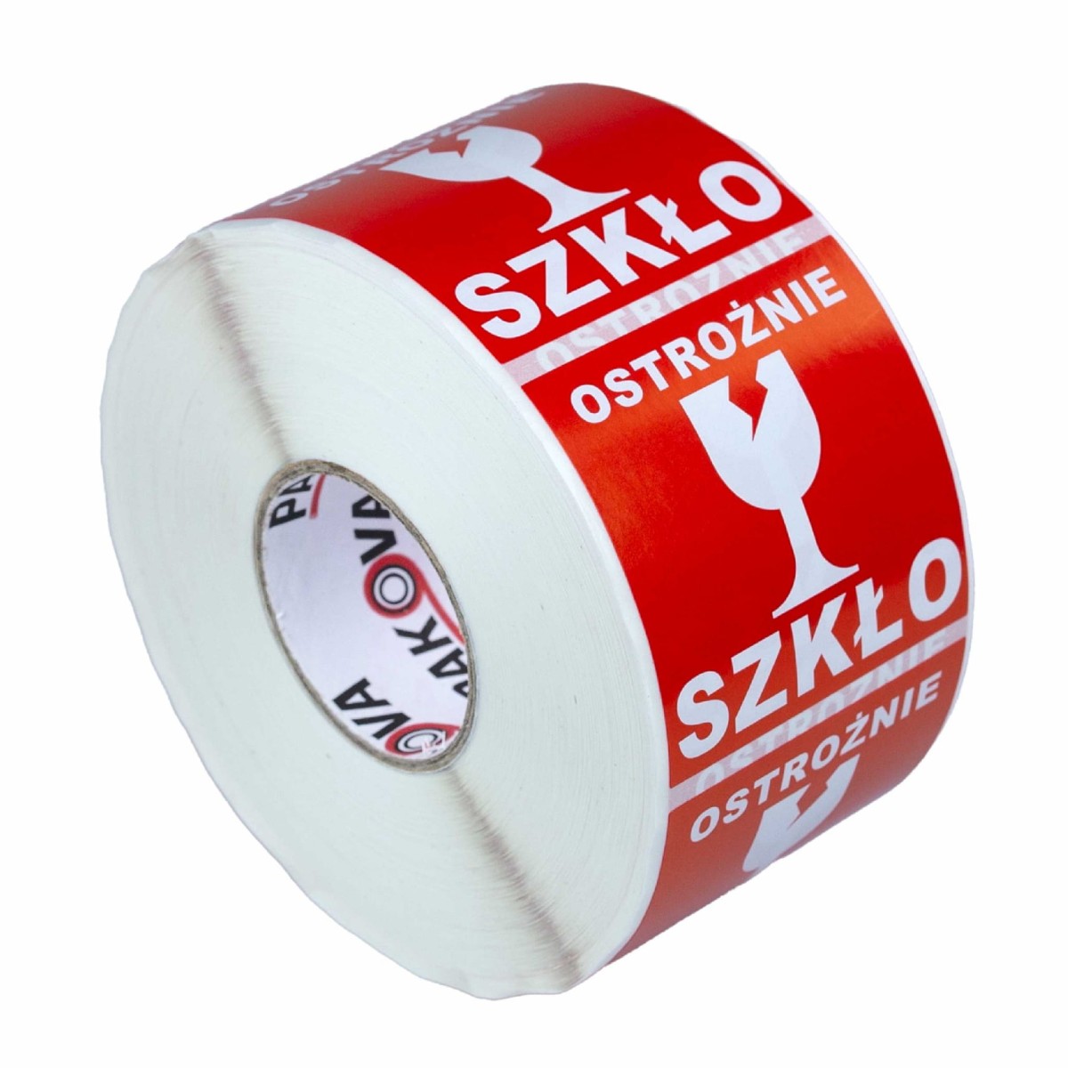 ETYKIETY NADRUK Pakova OSTROŻNIE SZKŁO