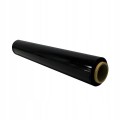 Folia stretch 2kg czarna na białym tle