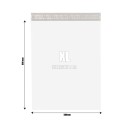 Foliopak XL EKO z widocznymi wymiarami zewnętrznymi , pokazującymi długość, szerokość