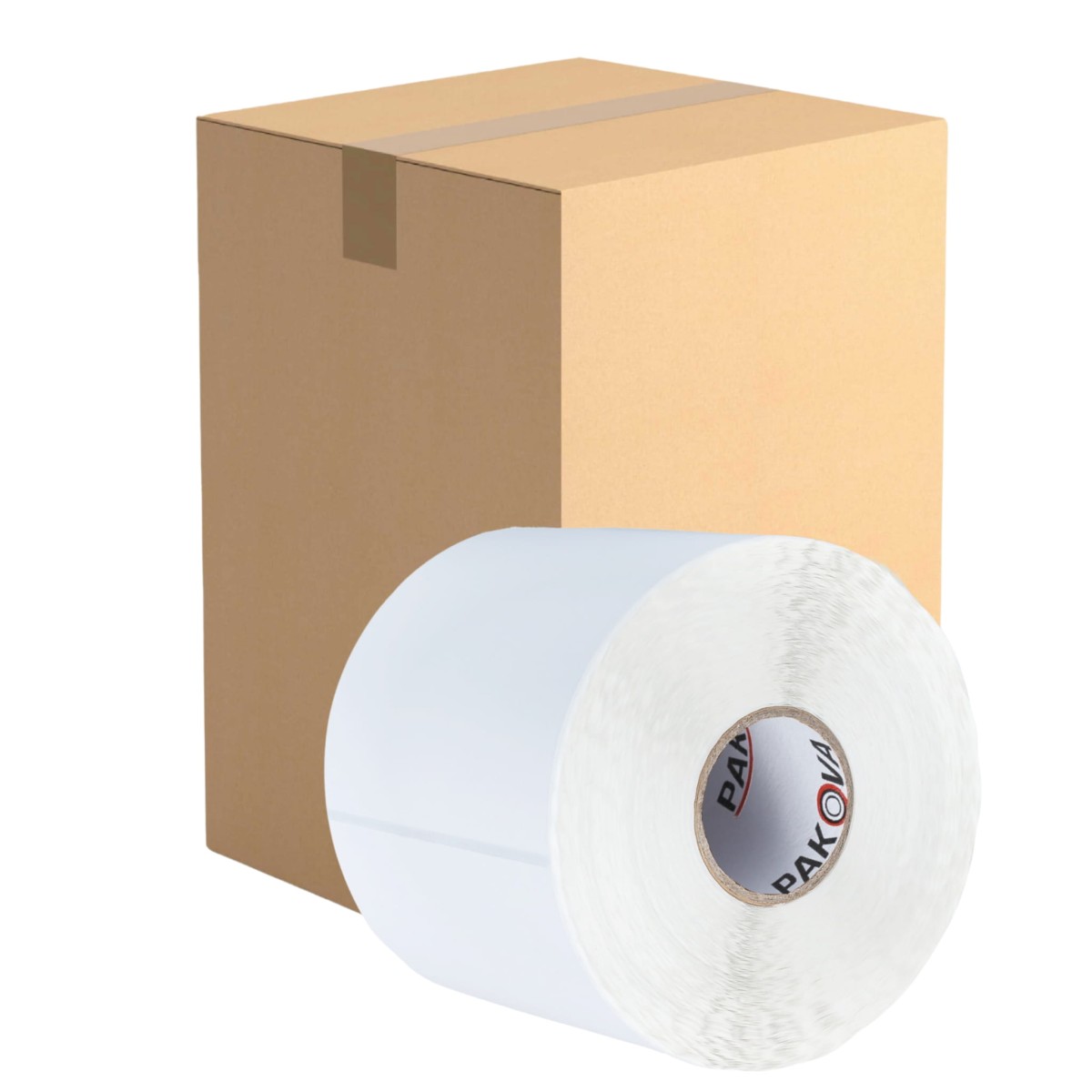 Karton zbiorczy etykiet termicznych 100x150mm 350 szt. zawierający 24 rolki